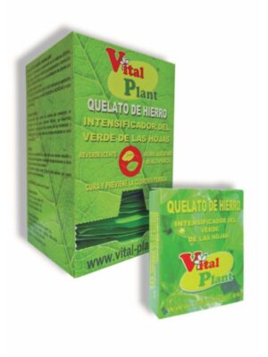 Caja de sobres de Quelato de hierro en polvo Vital Plant